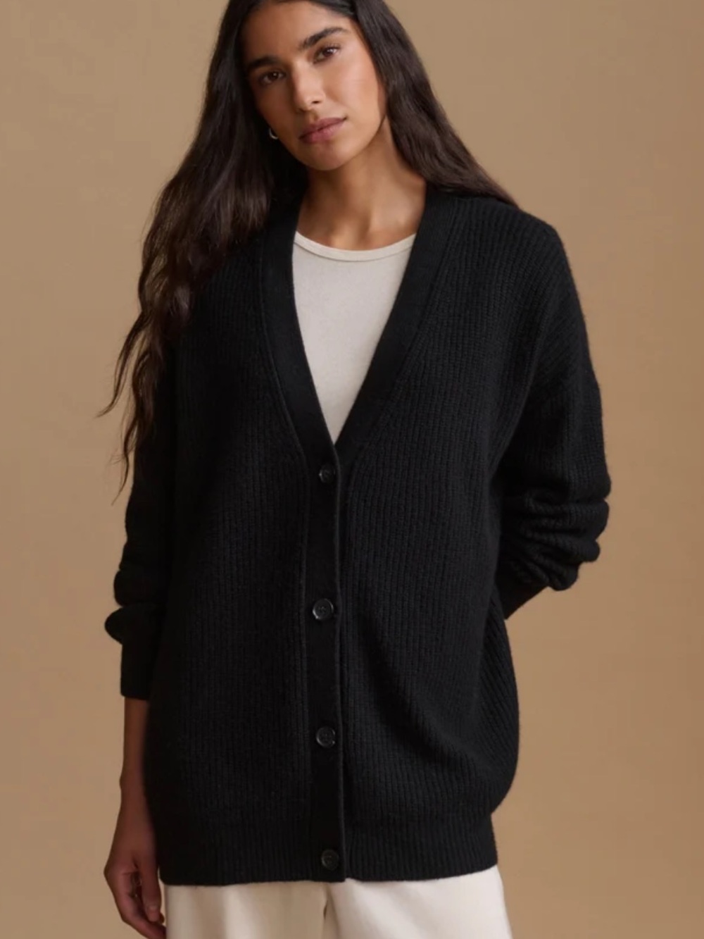 Jenni Kayne Cashmere Cocoon Cardigan in Black